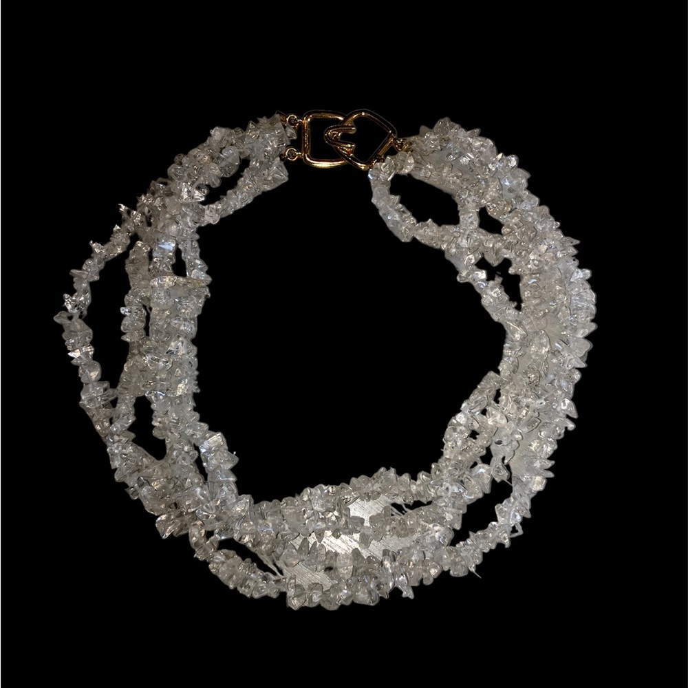 Kenneth J Lane Multi-Strand Clear Quartz Necklace
